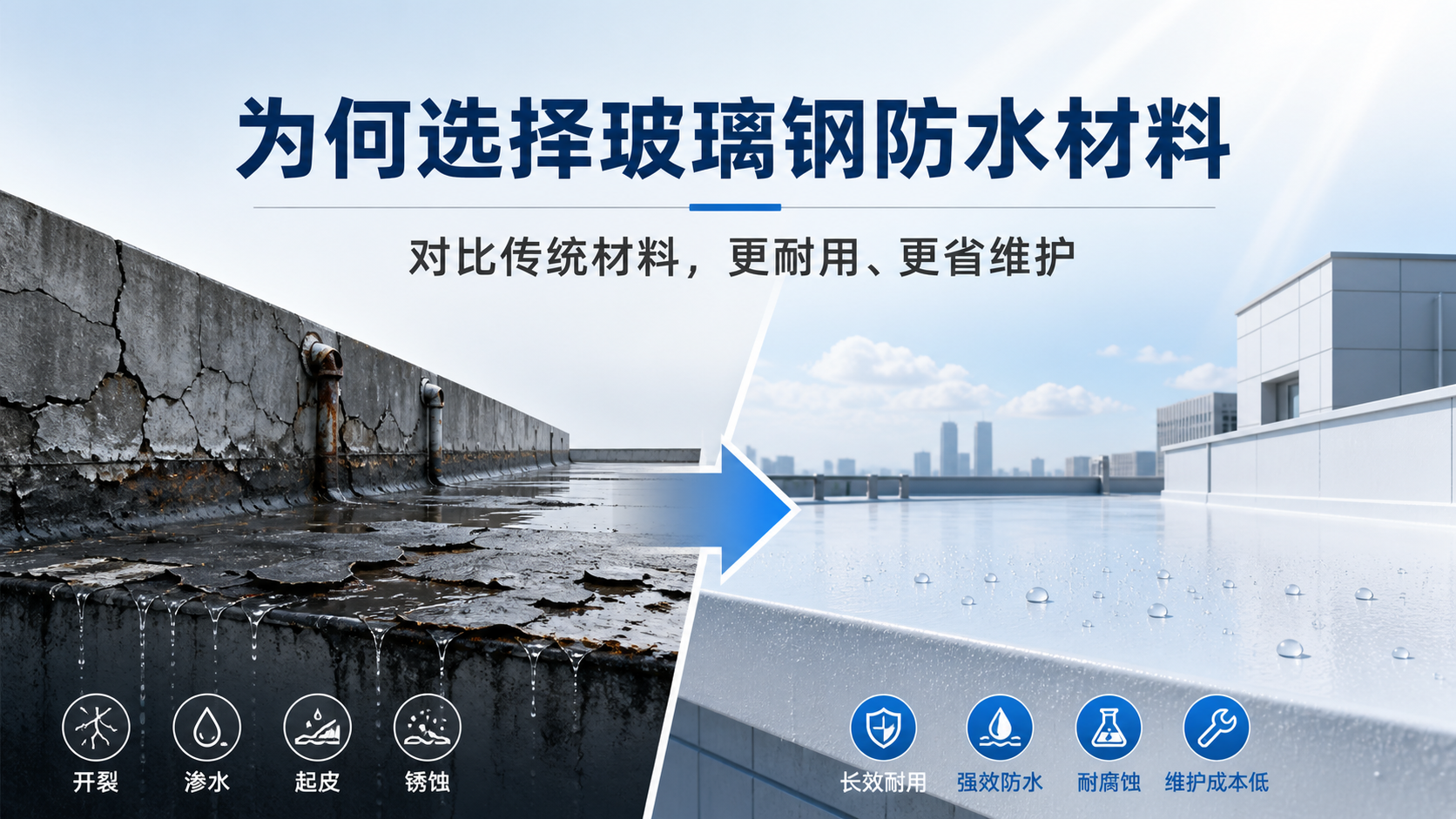 在泸州，为何选择玻璃钢防水材料而非传统材料